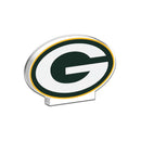Green Bay Packers Acrylic Shape Cut 3" Desk Art - .5" Thick