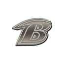 Ravens Antique Nickel Auto Emblem