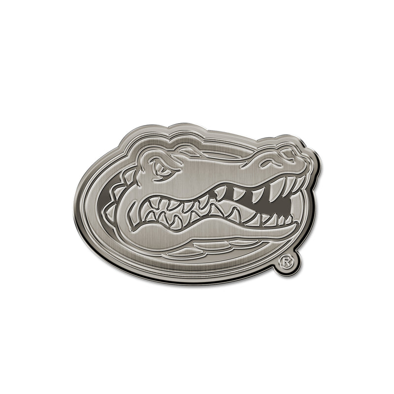 NCAA Florida Gators Antique Nickel Auto Emblem for Car/Truck/SUV By Rico Industries