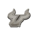 NCAA South Florida Bulls Antique Nickel Auto Emblem for Car/Truck/SUV By Rico Industries