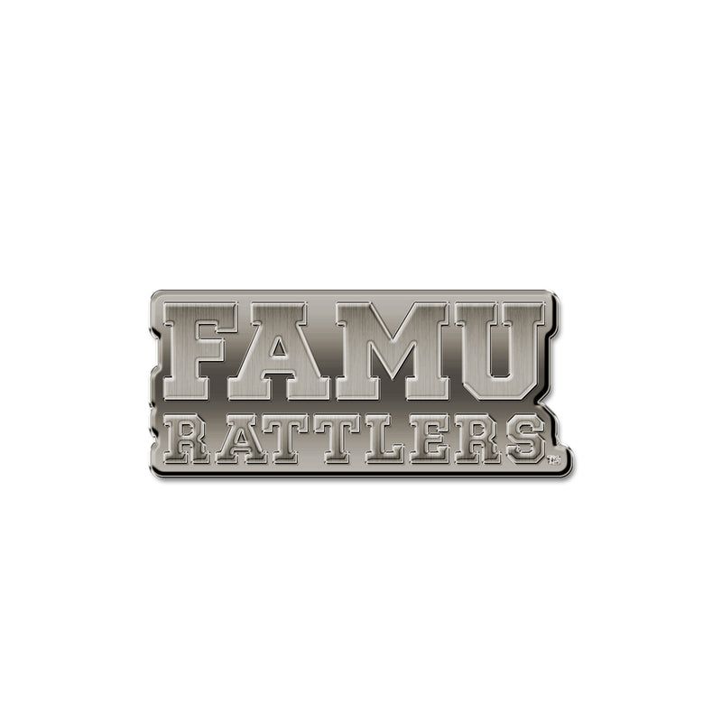 NCAA Florida A&M Rattlers Antique Nickel Auto Emblem for Car/Truck/SUV By Rico Industries