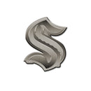 NHL Seattle Kraken Antique Nickel Auto Emblem for Car/Truck/SUV By Rico Industries