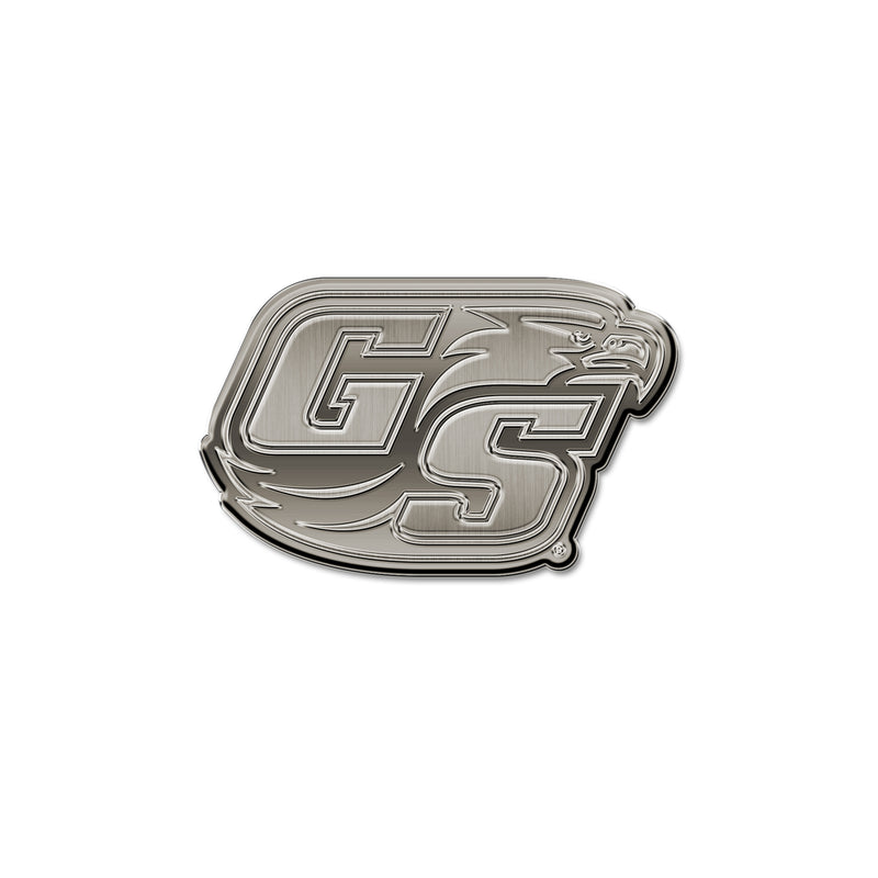 NCAA Georgia Southern Eagles Antique Nickel Auto Emblem for Car/Truck/SUV By Rico Industries