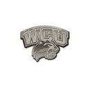 NCAA Western Carolina Catamounts Antique Nickel Auto Emblem for Car/Truck/SUV By Rico Industries