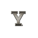 Yale Bulldogs Antique Nickel Auto Emblem