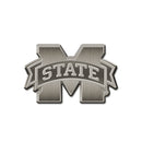 NCAA Mississippi State Bulldogs Antique Nickel Auto Emblem for Car/Truck/SUV By Rico Industries