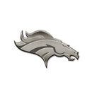 Broncos Antique Nickel Auto Emblem
