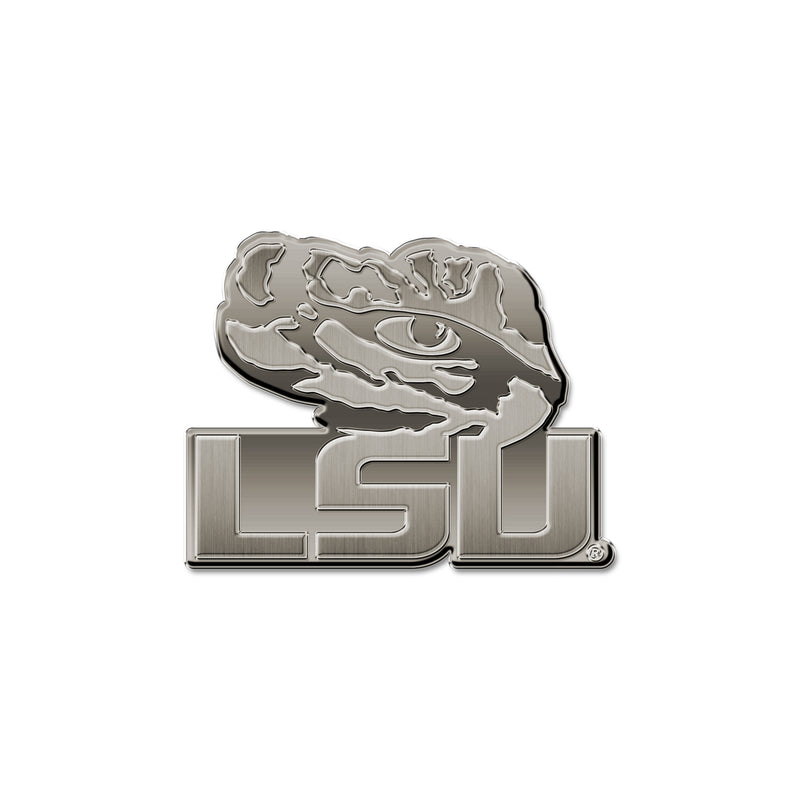 NCAA LSU Tigers Antique Nickel Auto Emblem for Car/Truck/SUV By Rico Industries