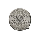 Louisiana Lafayette Antique Nickel Auto Emblem