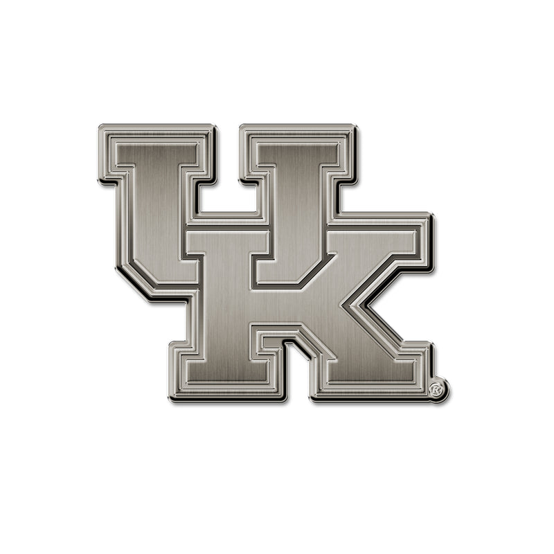 NCAA Kentucky Wildcats Antique Nickel Auto Emblem for Car/Truck/SUV By Rico Industries