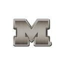 NCAA Michigan Wolverines Antique Nickel Auto Emblem for Car/Truck/SUV By Rico Industries