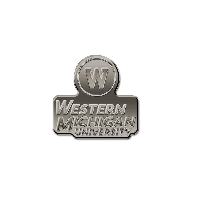 Western Michigan Antique Nickel Auto Emblem