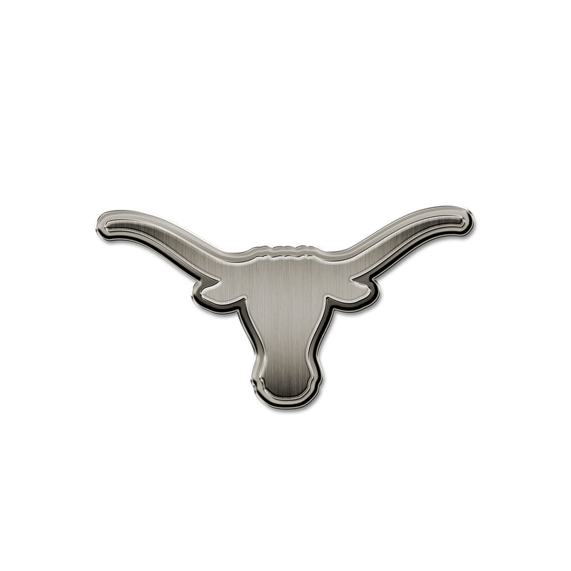 NCAA Texas Longhorns Antique Nickel Auto Emblem for Car/Truck/SUV By Rico Industries