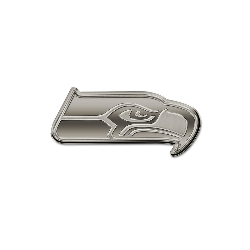 NFL Seattle Seahawks Antique Nickel Auto Emblem for Car/Truck/SUV By Rico Industries