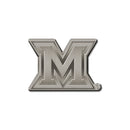 NCAA Miami of Ohio Redhawks Antique Nickel Auto Emblem for Car/Truck/SUV By Rico Industries