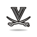 Virginia University Antique Nickel Auto Emblem