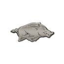 NCAA Arkansas Razorbacks Antique Nickel Auto Emblem for Car/Truck/SUV By Rico Industries