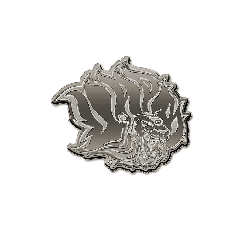 NCAA Arkansas-Pine Bluff Golden Lions Antique Nickel Auto Emblem for Car/Truck/SUV By Rico Industries