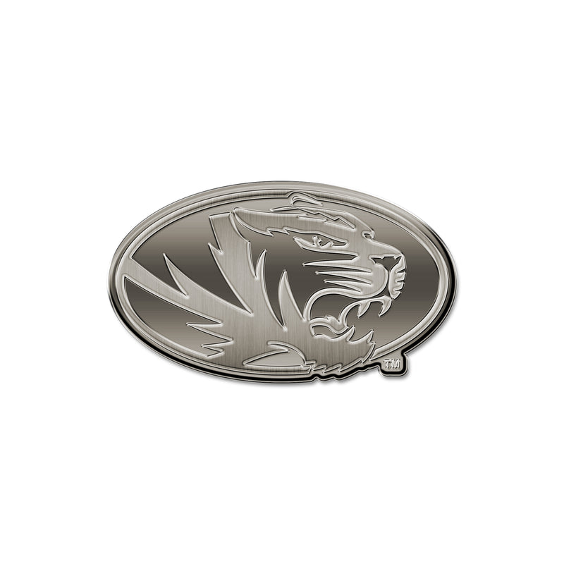 NCAA Missouri Tigers Antique Nickel Auto Emblem for Car/Truck/SUV By Rico Industries