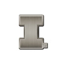 NCAA Illinois Fighting Illini Antique Nickel Auto Emblem for Car/Truck/SUV By Rico Industries