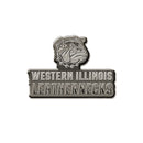 Western Illinois Antique Nickel Auto Emblem