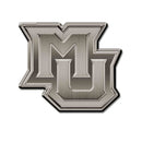Marquette University Interlocking MU Antique Nickel Auto Emblem