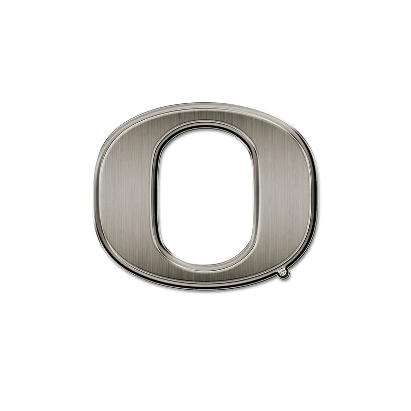 NCAA Oregon Ducks Antique Nickel Auto Emblem for Car/Truck/SUV By Rico Industries