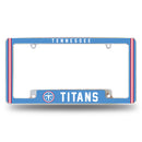 Tennessee Titans Classic Stripe Design All Over Chrome Frame