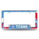 Tennessee Titans Wave Design All Over Chrome Frame