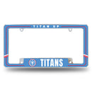 Tennessee Titans Two-Tone Design All Over Chrome Frame