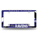 Ravens Wave All Over Chrome Frame