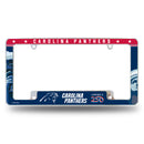 Carolina Panthers America 250 All Over Chrome License Plate Frame
