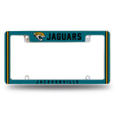 Jaguars Alternate Design All Over Chrome Frame - Top Oriented