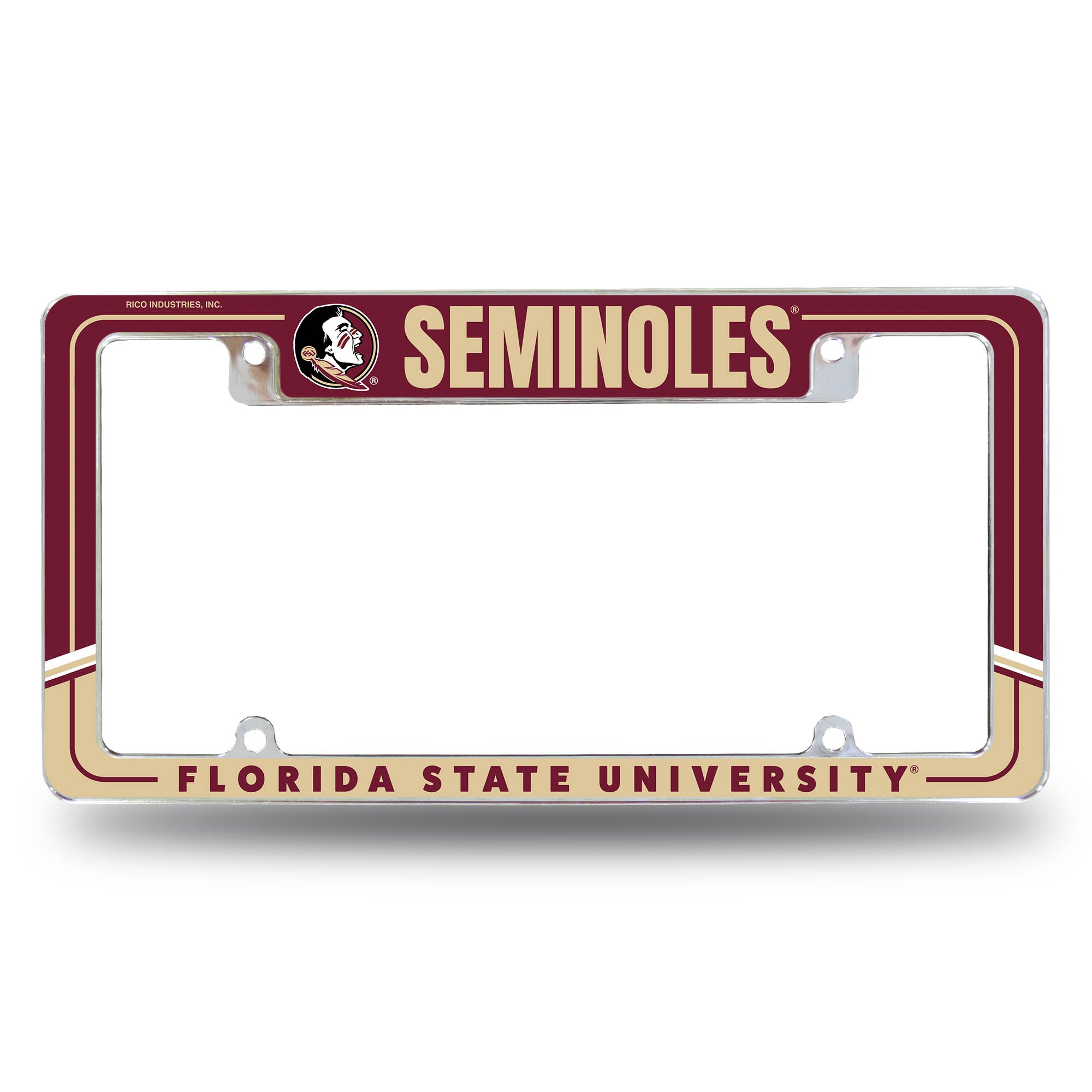 Florida State Two-Tone All Over Chrome Frame