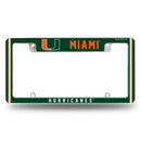 Miami University Alternate Design All Over Chrome Frame - Top Oriented