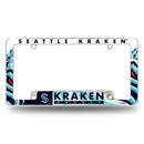 NHL Seattle Kraken 12" x 6" Chrome All Over Automotive License Plate Frame for Car/Truck/SUV By Rico Industries