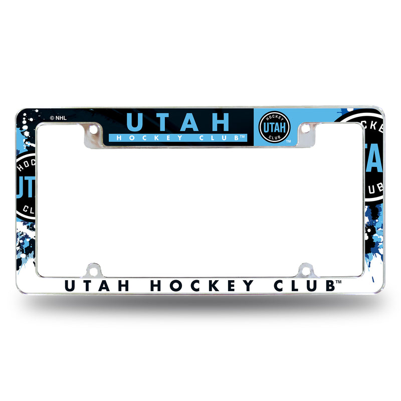 Utah Hockey Club All Over Chrome License Plate Frame