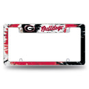 Georgia University - Tie Dye Design - All Over Chrome Frame (Top Oriented)