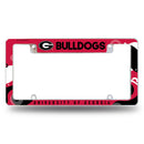 Georgia University Wave All Over Chrome Frame