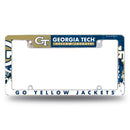 Georgia Tech All Over Chrome Frame