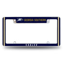 Georgia Southern Alternate Design All Over Chrome Frame - Top Oriented