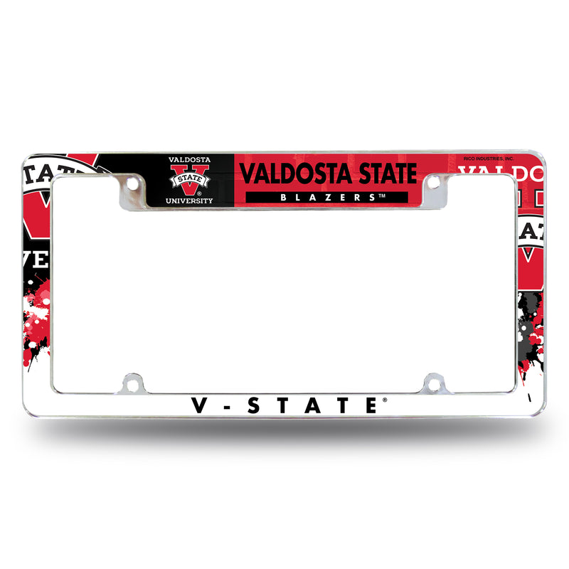Valdosta State All Over Chrome Frame (Top Oriented)