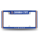 Savannah State Tigers All Over Chrome License Plate Frame