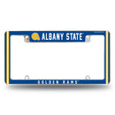 Albany State Golden Rams All Over Chrome License Plate Frame