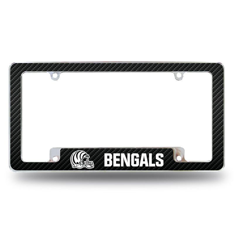 Bengals Custom Carbon Fiber All Over Chrome Frame (Bottom Oriented)