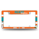 Miami Dolphins Peanuts Game Day All Over Chrome Frame