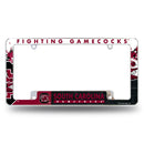 NCAA South Carolina Gamecocks 12" x 6" Chrome All Over Automotive License Plate Frame for Car/Truck/SUV By Rico Industries