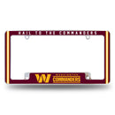 Washington Commanders Custom All Over Chrome Frame