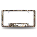 NFL Dallas Cowboys 12" x 6" Chrome All Over Automotive License Plate Frame for Car/Truck/SUV By Rico Industries