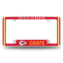KC Chiefs "Chiefs Kingdom" All Over Chrome Frame